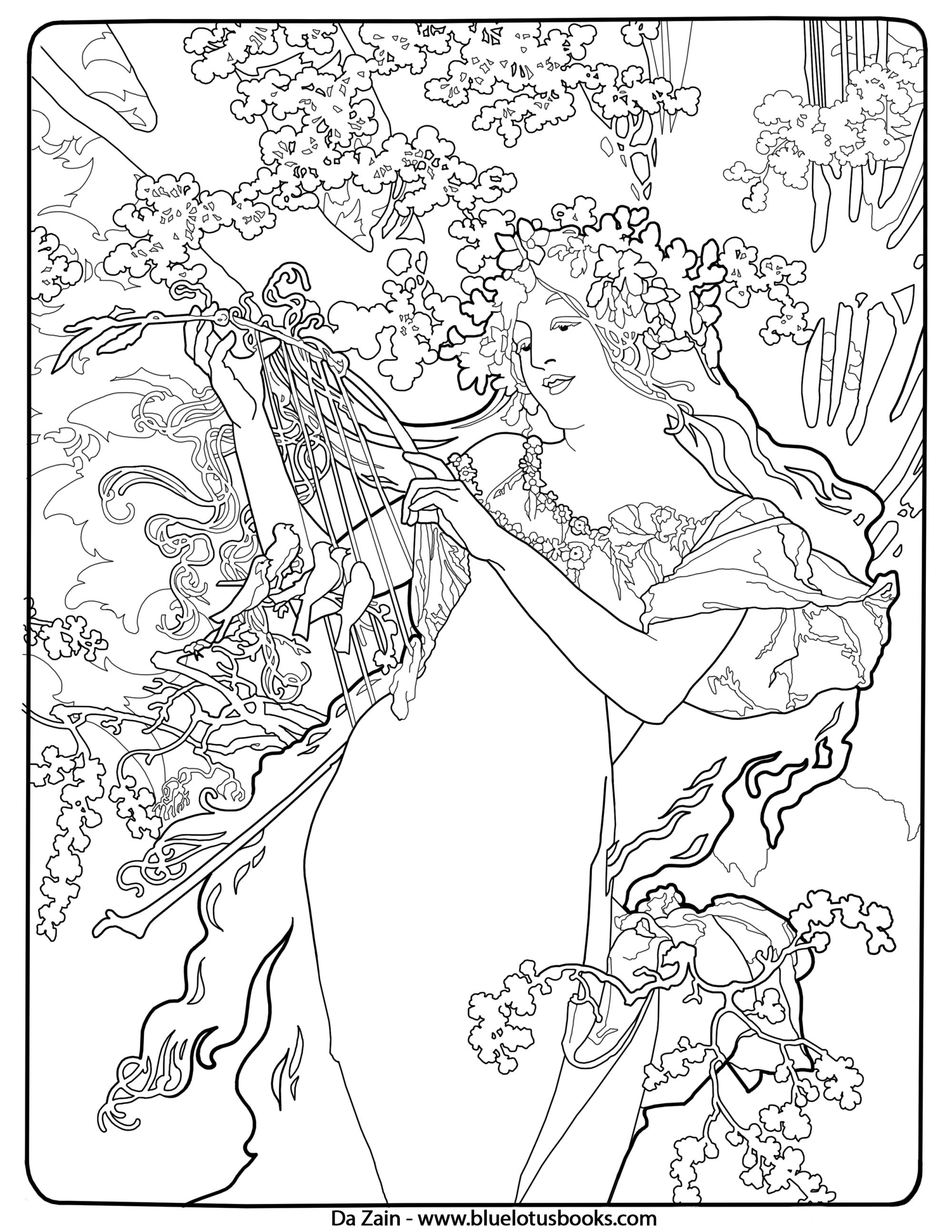 2000x2588 Free Coloring Pages From Adult Coloring Worldwide Art Brought