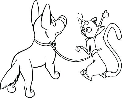 400x322 Bolt Coloring Pages Bolt Coloring Pages Lovely Dog And Cat