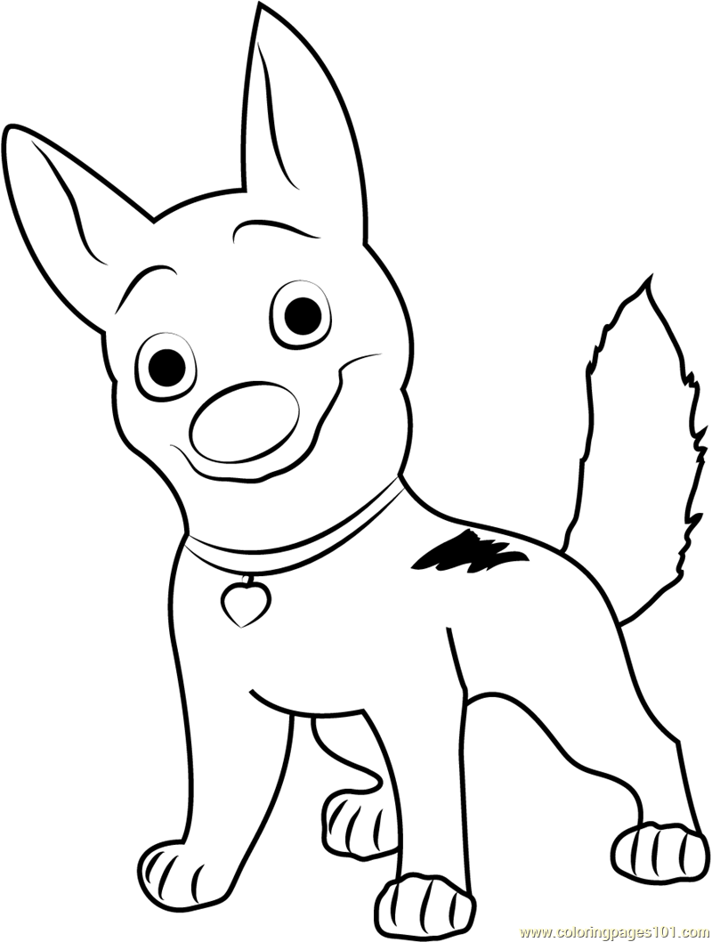 800x1058 Happy Bolt Coloring Page
