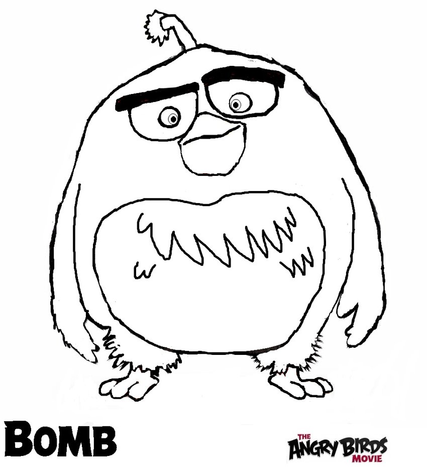 850x939 The Angry Birds Movie Coloring Pages