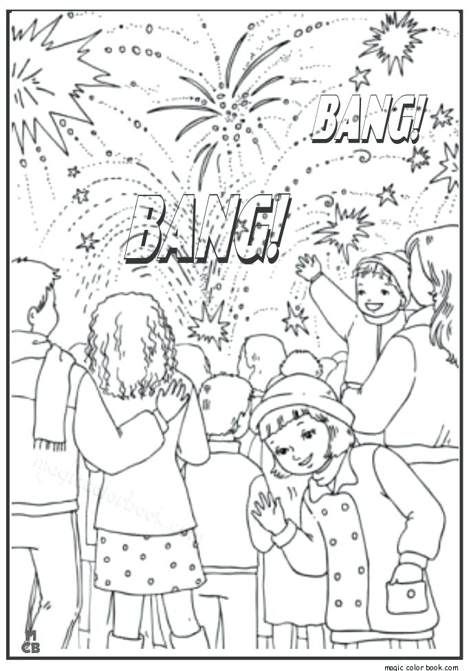 685x975 Fireworks Coloring Pages New Years Coloring Pages Coloring Happy