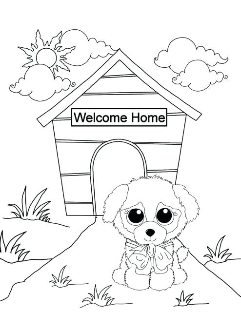 494x640 Beanie Boo Coloring Pages New Puppy Free Downloadable Sheets