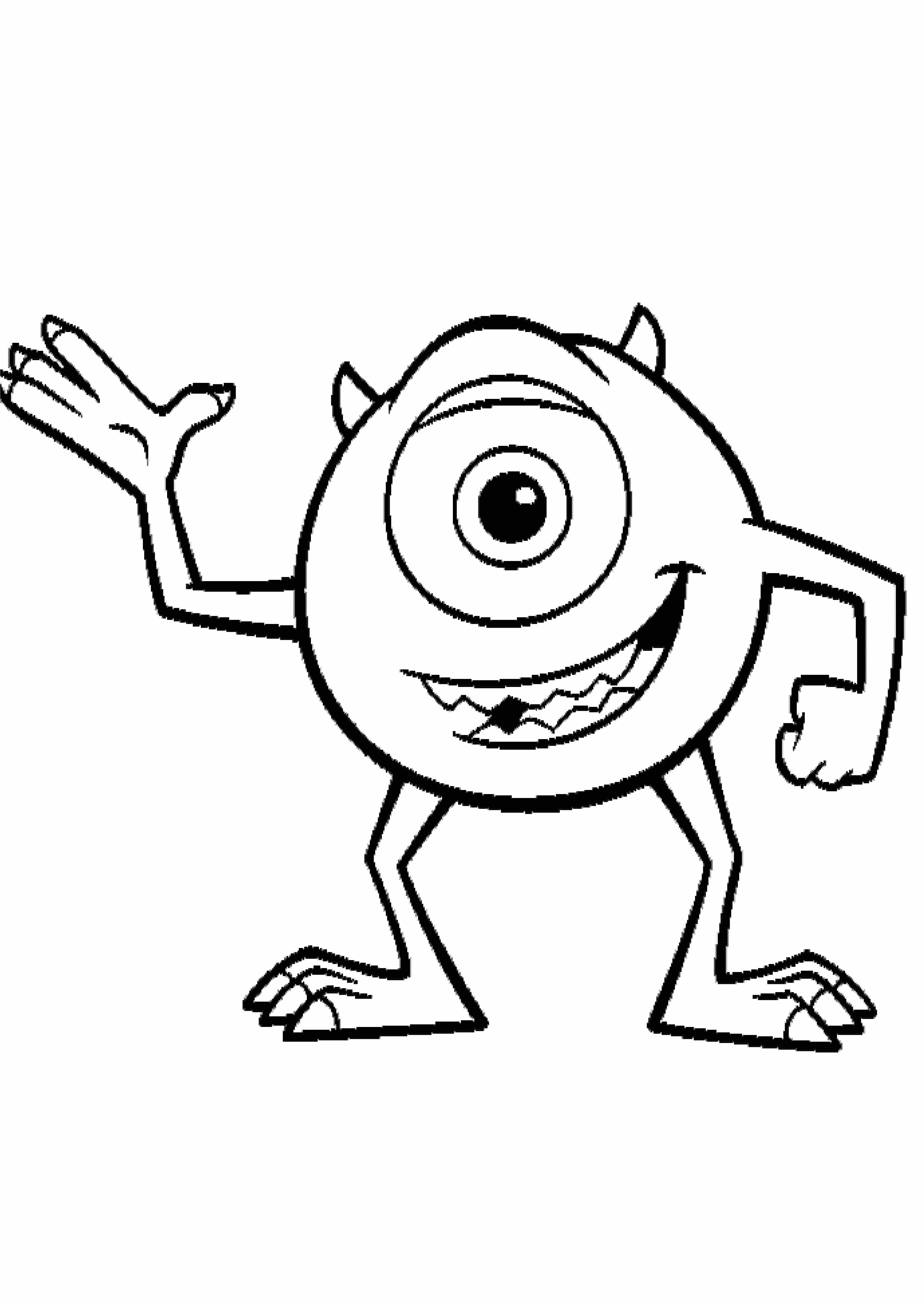 4960x7015 Boo Costume Monster Inc Coloring Pages For Kids Best Of Monsters