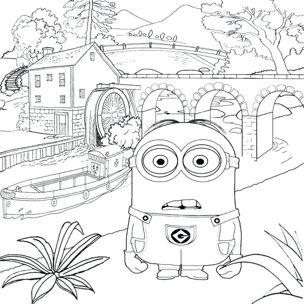 618x618 Despicable Me Coloring Book Fair Coloring Pages Free Printable