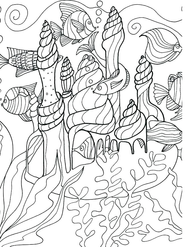 650x867 Ocean Life Coloring Pages Free Ocean Life Coloring Pages Under