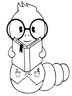 236x315 I Love My Library Coloring Page