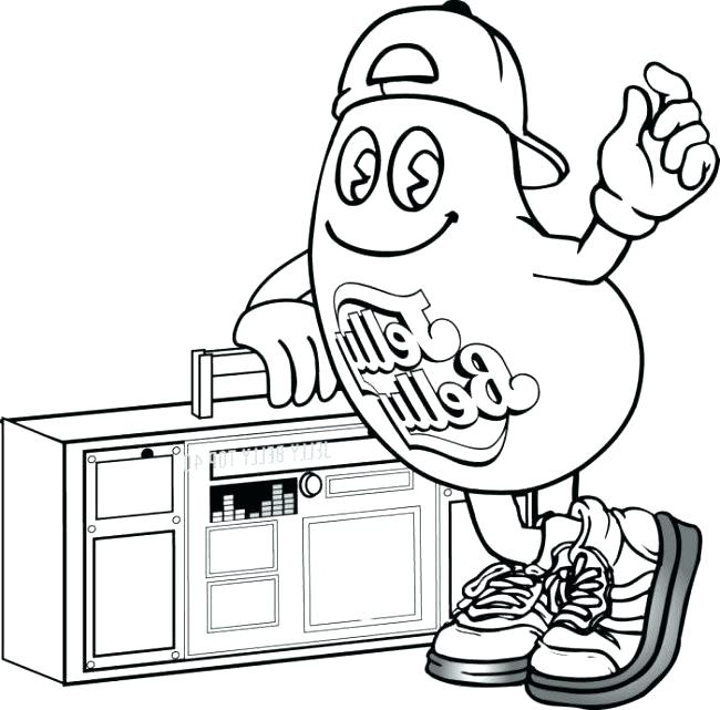 650x641 Jelly Bean Coloring Page Jelly Bean Coloring Page Jelly Bean