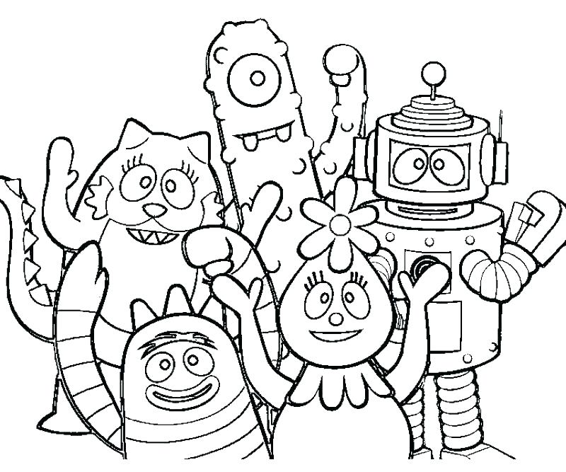 800x667 Yo Coloring Pages Coloring Pages Yo Free Yo Gabba Gabba Boombox