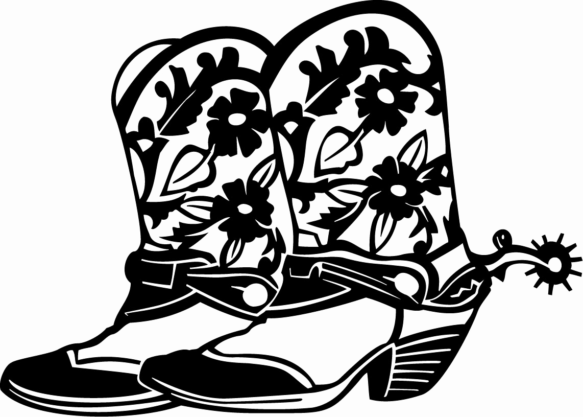 1142x816 Cowboy Boots Coloring Pages