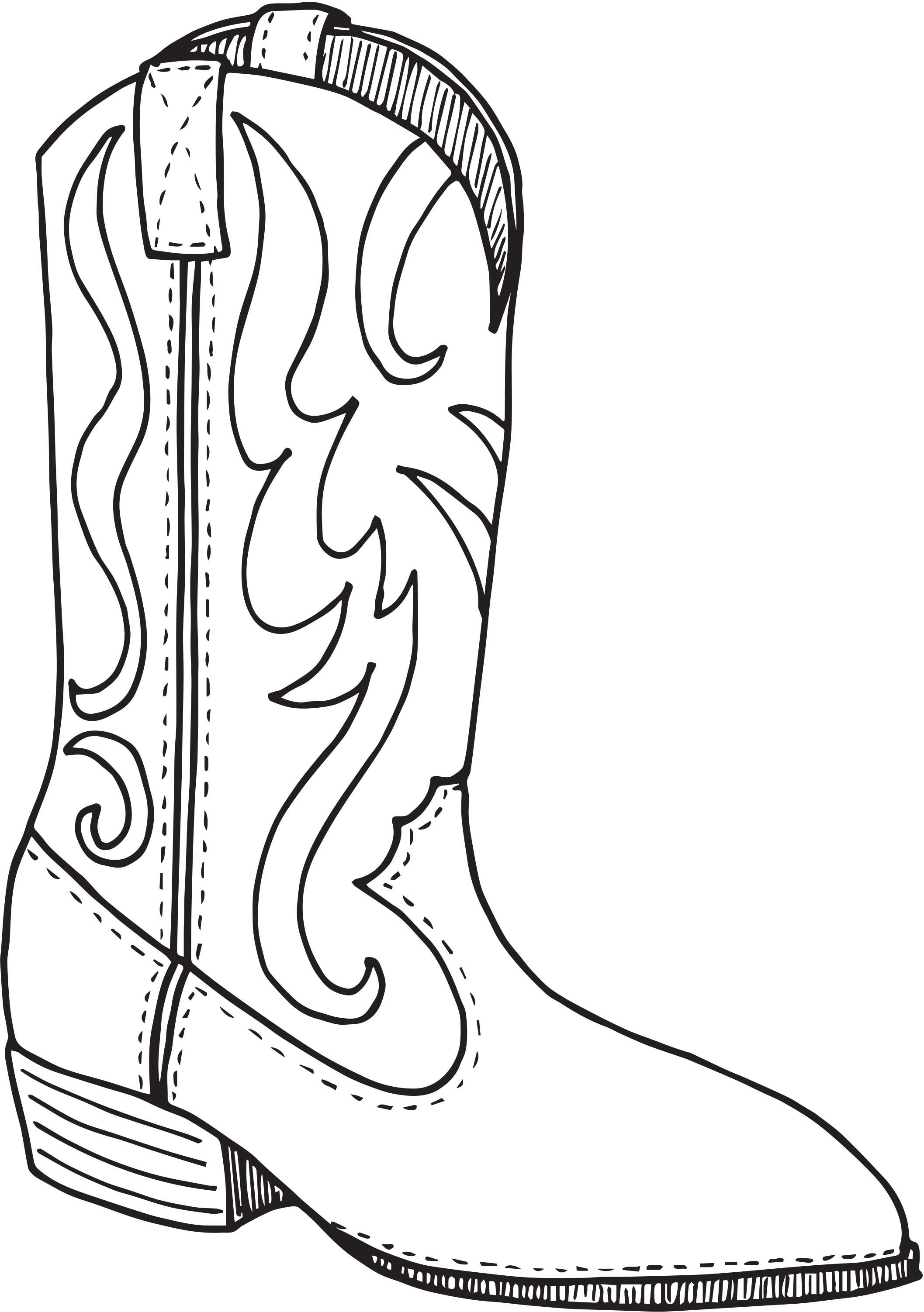 2115x3005 Day Cowboy Boot Coloring Page Vbx Cactusville