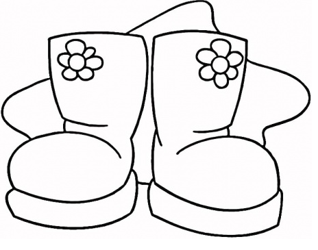 464x365 Printable Boots Coloring Page
