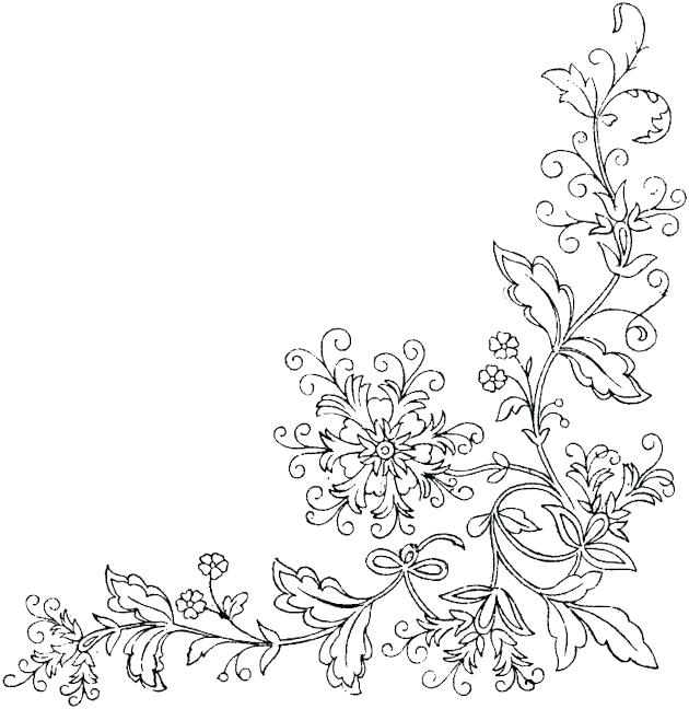 630x648 Border Coloring Pages