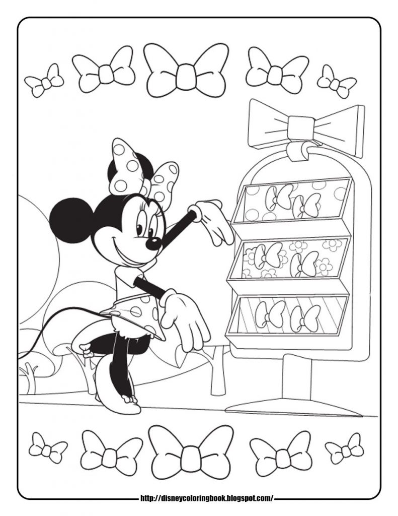 791x1024 Minnie Mouse Bowtique Coloring Pages