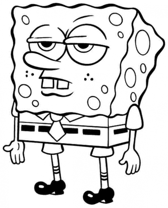 589x730 Spongebob Squarepants Coloring Pages