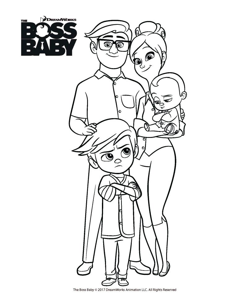 768x994 Boss Baby Movie Coloring Pages
