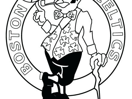 440x330 Boston Celtics Coloring Pages Logo Coloring Pages Boston Celtics