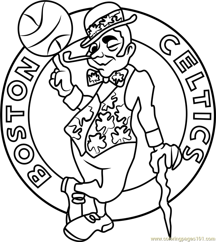 715x800 Boston Celtics Coloring Page