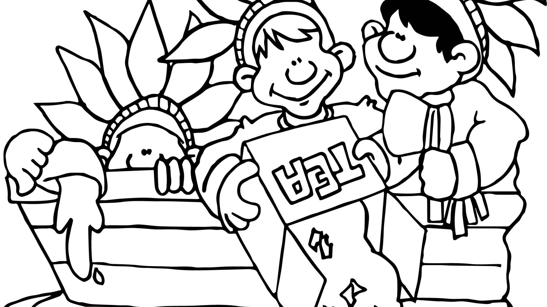 1920x1080 Surprise Coloring Pages Of The Boston Tea Party Page At Rallytv