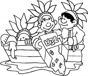 300x258 Boston Tea Party Coloring Page Free Printable Adult Sheets Pages
