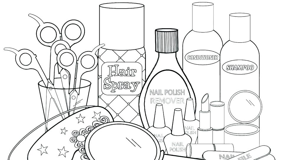 960x544 Shampoo Bottle Coloring Page