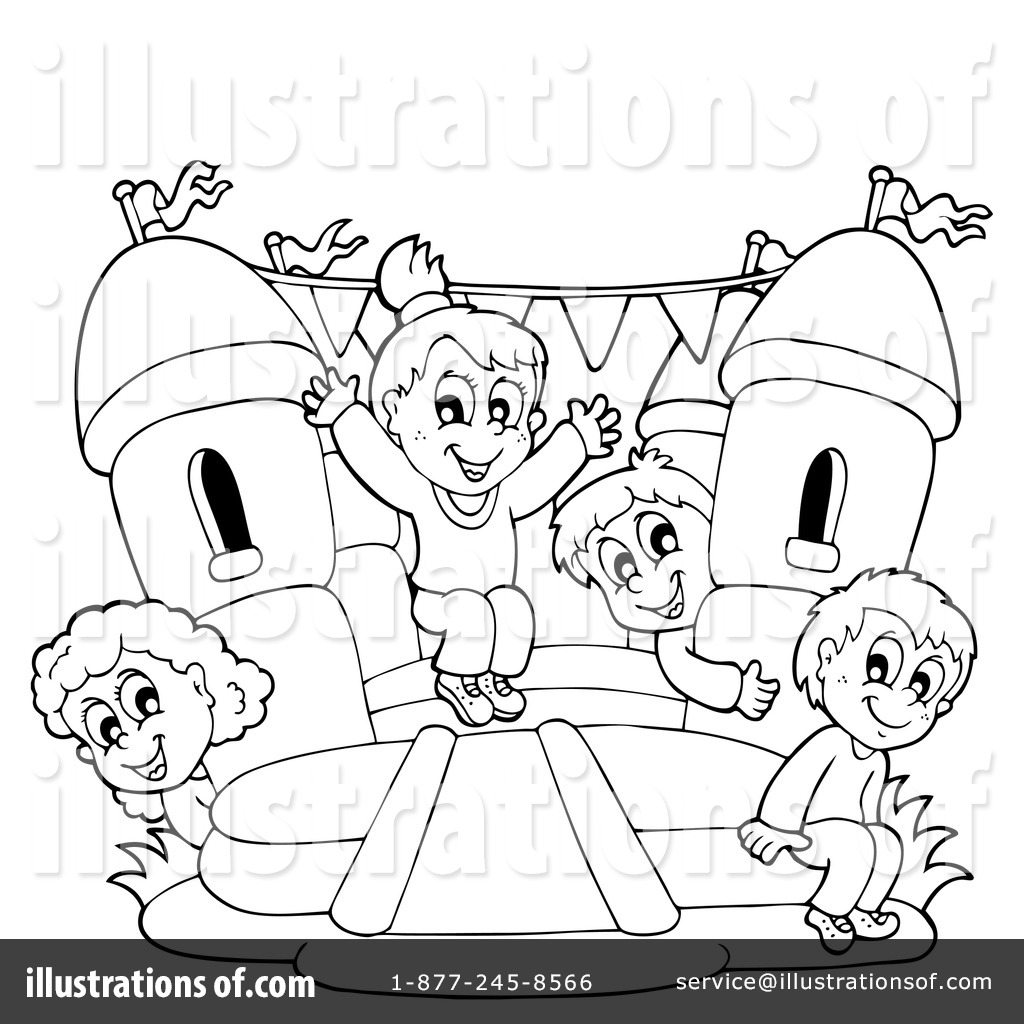1024x1024 Bounce House Clipart