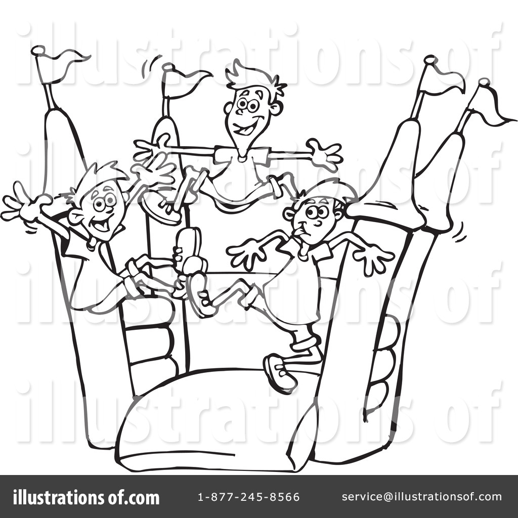 1024x1024 Bouncy House Clipart