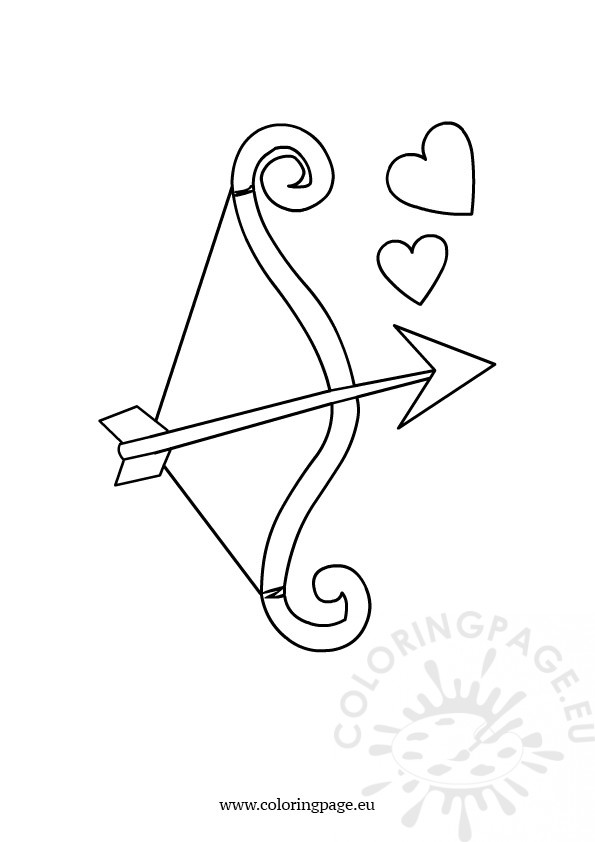 595x842 Bow And Arrow Coloring Page