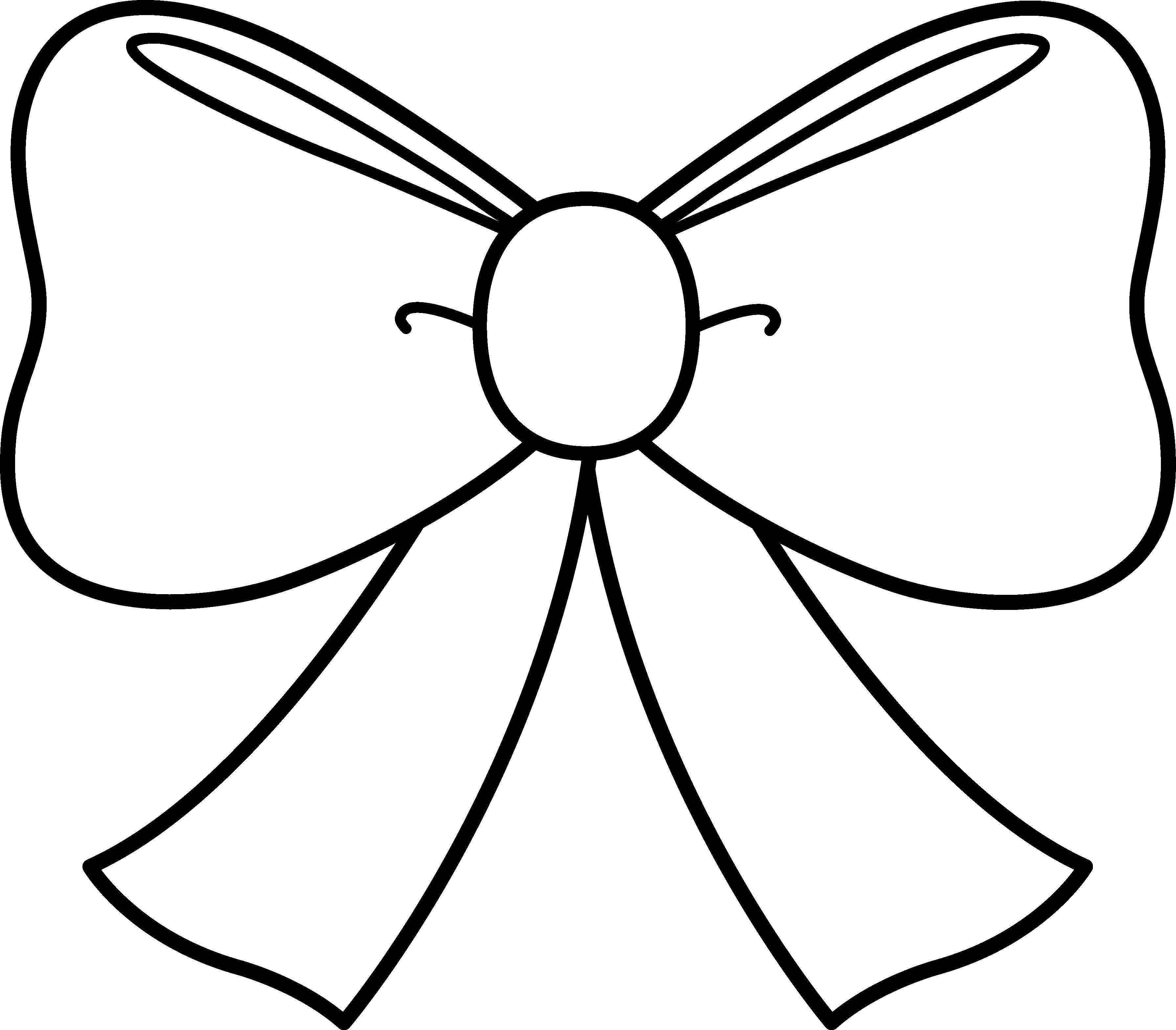 3580x3136 Cute Bow Coloring Page On Bow Coloring Pages