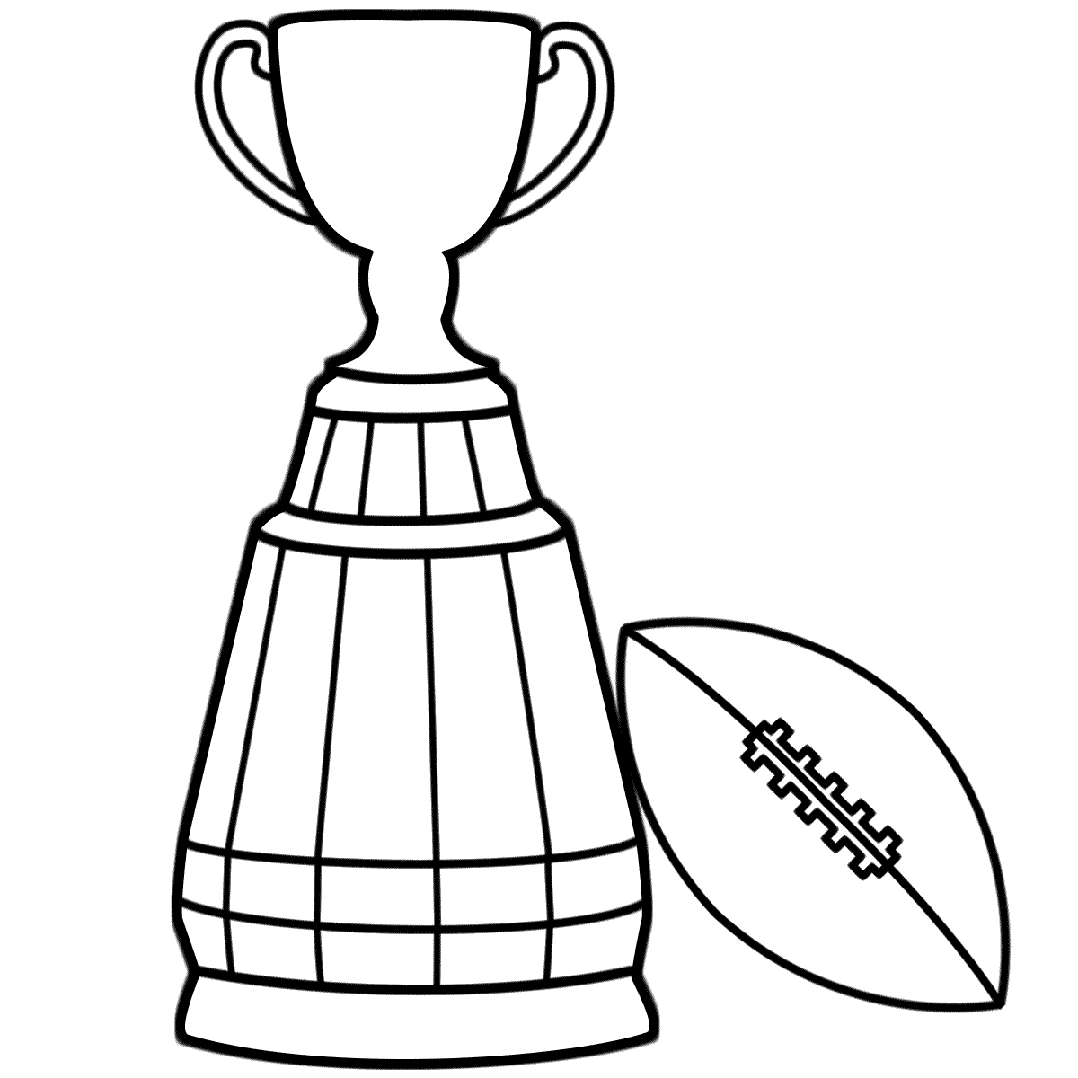 1200x1200 Super Bowl Trophy Coloring Pages
