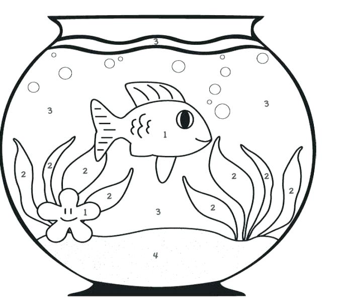 678x600 Fish Bowl Coloring Page And Fish Bowl Coloring Pages Pics Of Fish