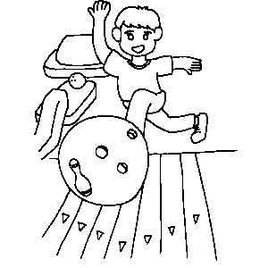 300x300 Bowling Coloring Sheet