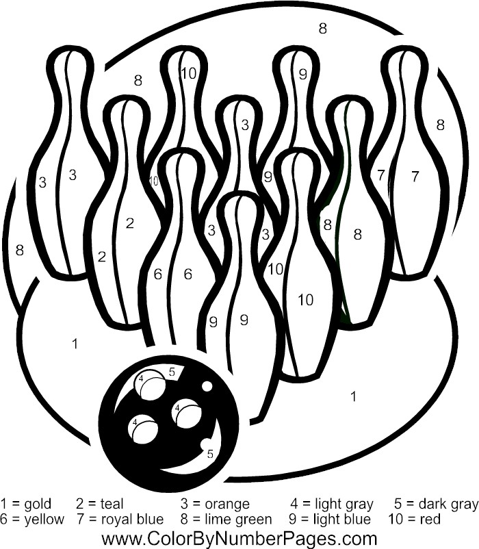 700x802 Bowling Coloring Pages
