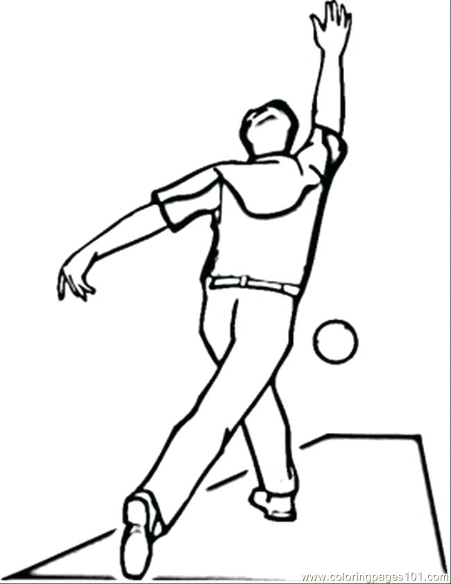650x842 Bowling Coloring Pictures Playing Bowling Coloring Page Coloring