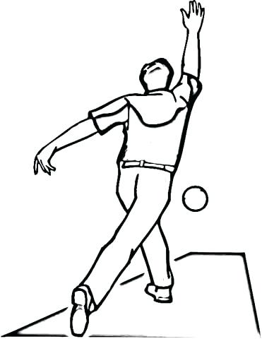 371x480 Bowling Pin Coloring Page
