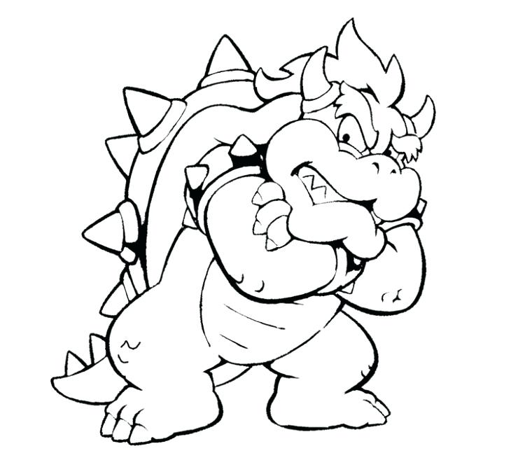 730x667 Bowser Coloring Pages Murs France Org Regarding Page Idea