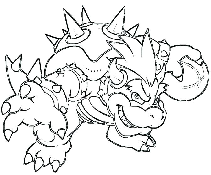 671x559 Bowser Coloring Pages Perfect Coloring Pages About Remodel