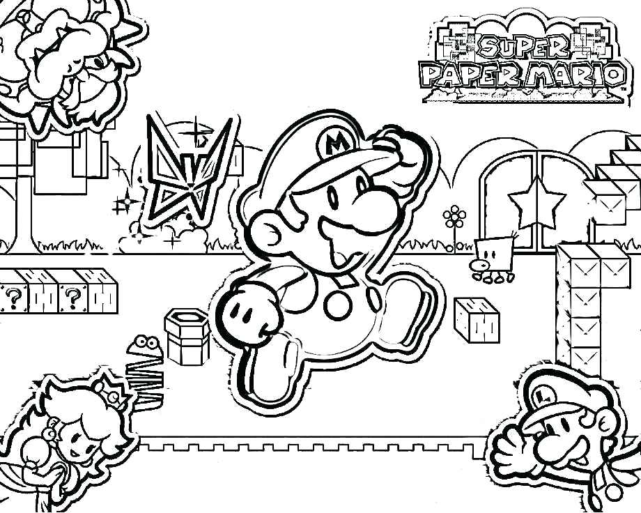 920x736 Bowser Coloring Pages Super Princess Peach And Coloring Page Free