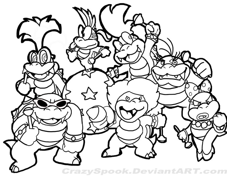 900x699 Bowser Coloring Pages Free Printable Bowser Coloring Pages Kids