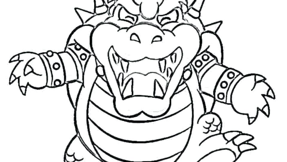 960x544 Bowser Coloring Pages