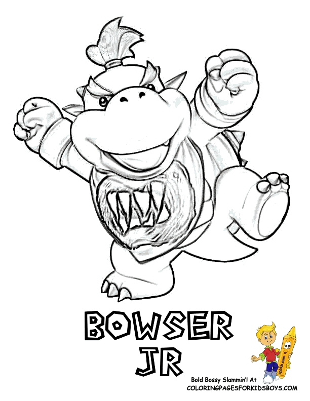 612x792 Bowser Jr Coloring Page Gallery Free Coloring Sheets