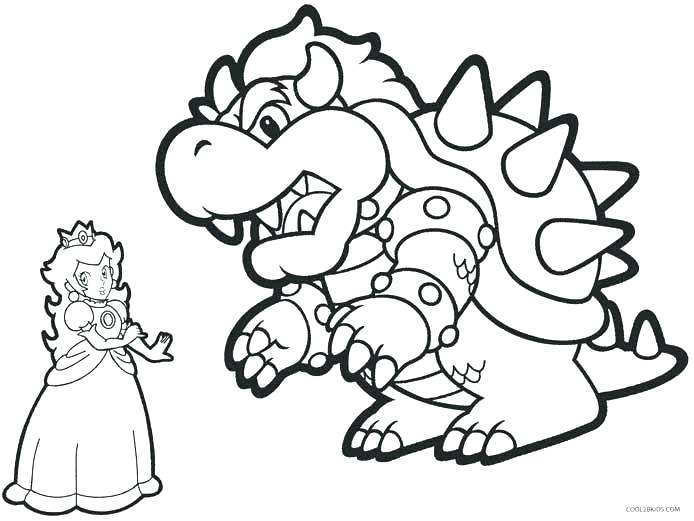 694x521 Bowser Jr Coloring Pages Color Page Coloring Pages Brothers