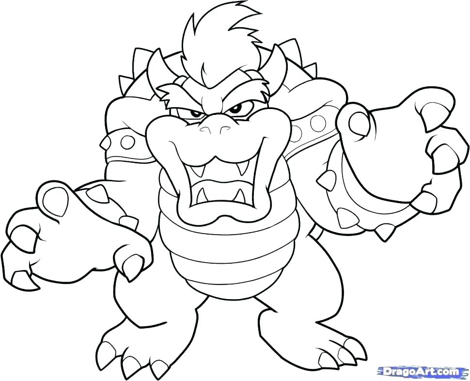 970x786 Coloring Page Jr Coloring Pages Print Bowser Jr Coloring Pages