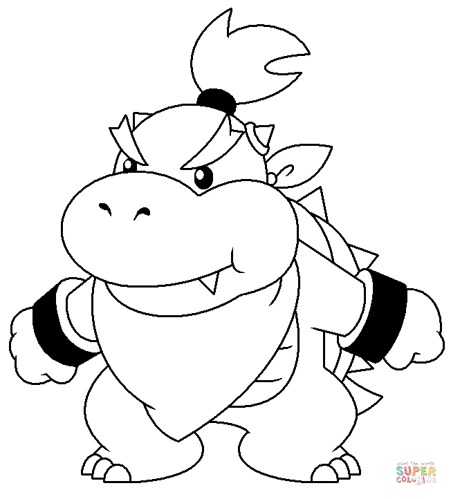 652x722 Fresh Bowser Jr Coloring Pages Printable Coloring Pages