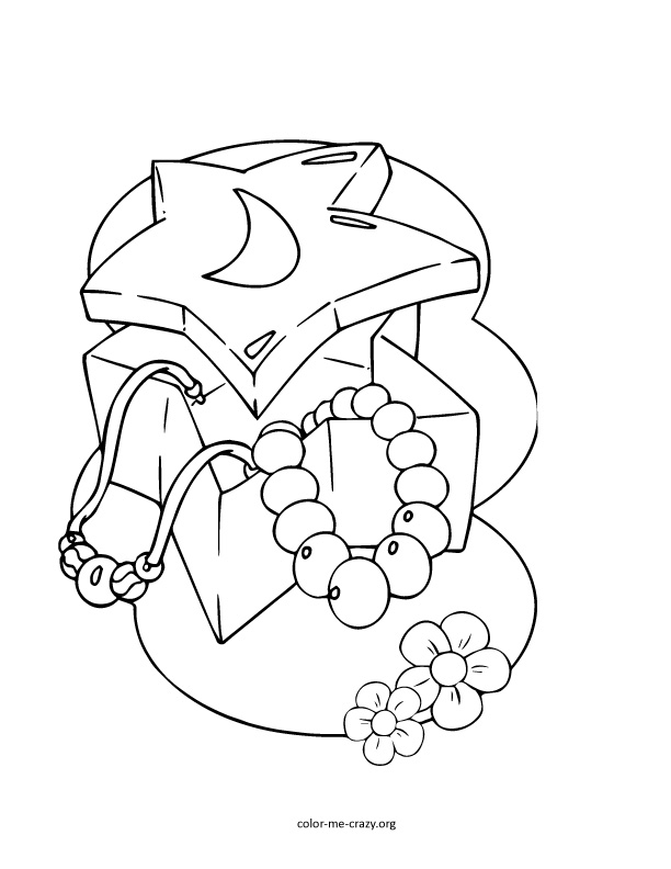 612x792 Jewelry Coloring Pages
