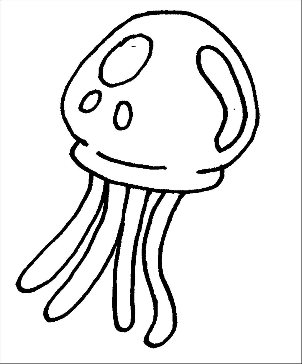 1024x1235 Jellyfish Coloring Page
