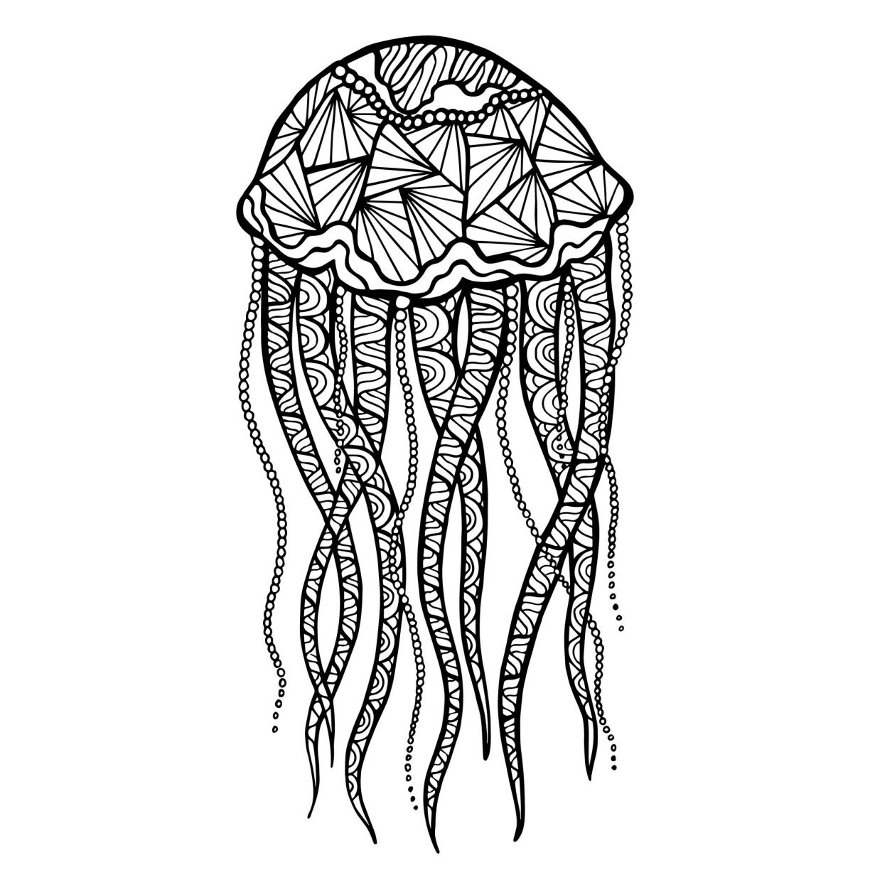 1224x1224 Jellyfishoring Pages For Kids Nemo Preschool Cartoon Printable