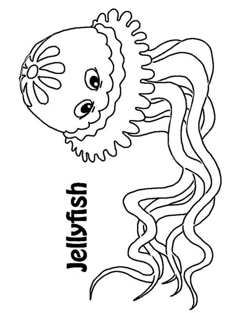 750x1000 Top Jellyfish Coloring Pages
