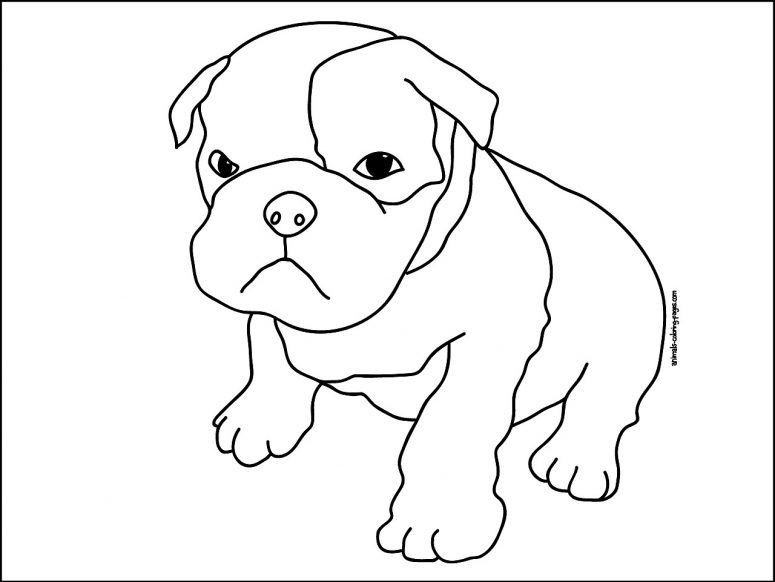 775x582 Boxer Puppy Coloring Pages Coloring Page For Creativity