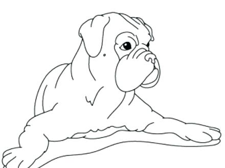 440x330 Boxer Coloring Pages Boxer Puppy Coloring Pages Boxer Dog Coloring