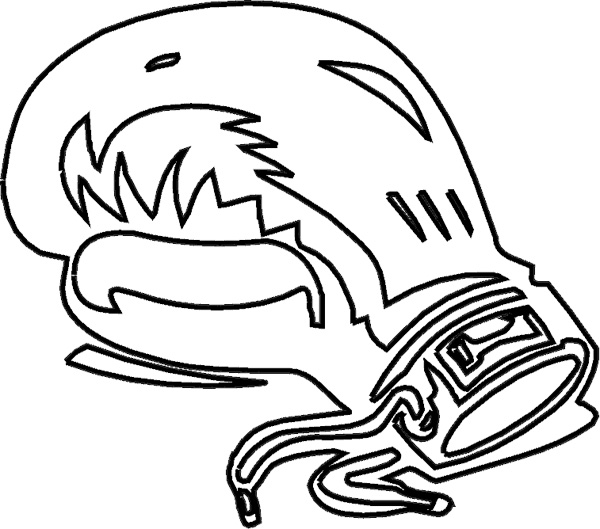 600x529 Boxing Gloves Coloring Pages